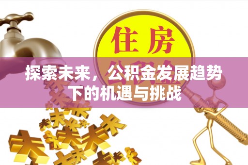 瓦房店探索未来，公积金发展趋势下的机遇与挑战